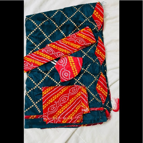 Saree with matching cloth belt